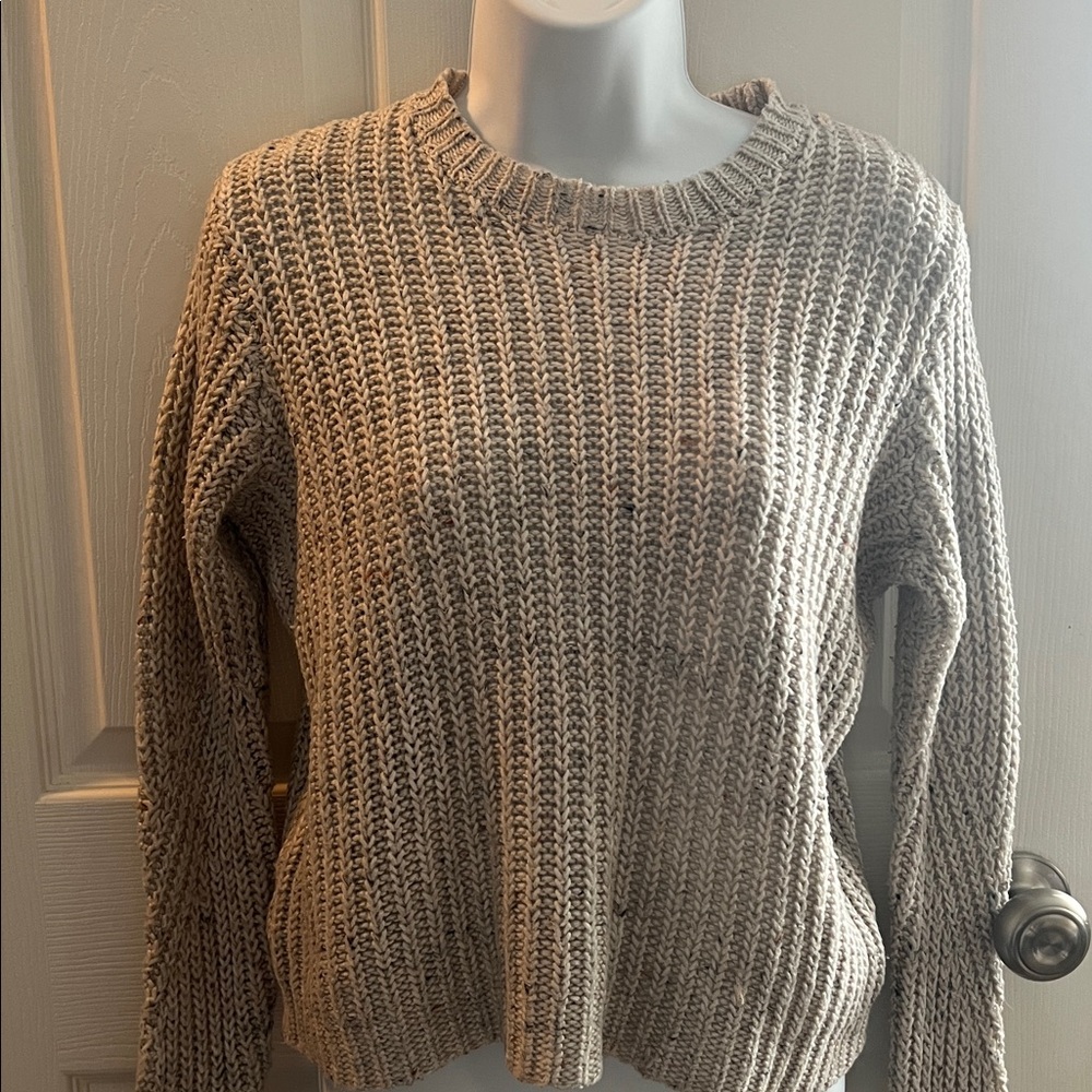a new day Textured Knit Sweater in a dark cream